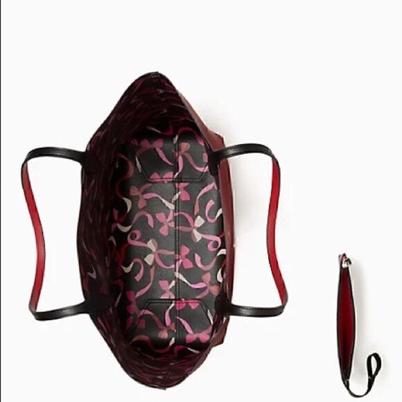 KATE SPADE wrapping party large reversible tote!  Perfect bag for traveling nwt - Picture 8 of 14
